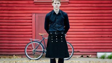 Black Utility Kilt