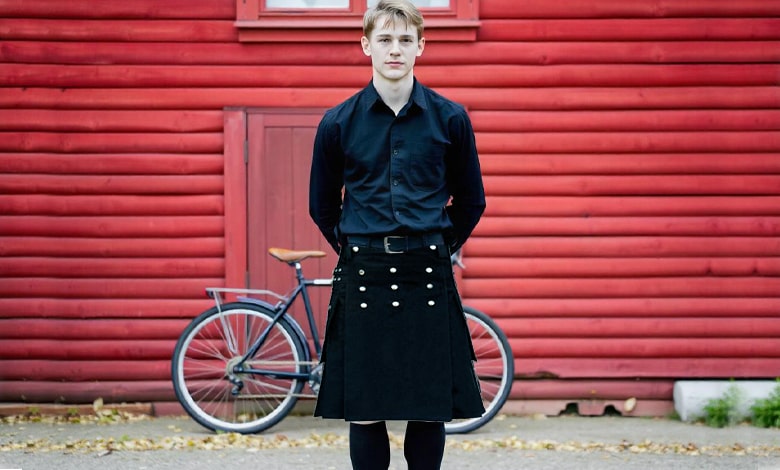 Black Utility Kilt