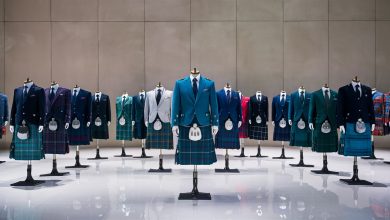 What is a women's kilt called? What did women wear when men wore kilts?