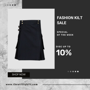 Black Utility kilt