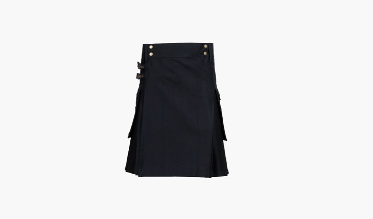 Black Utility kilt