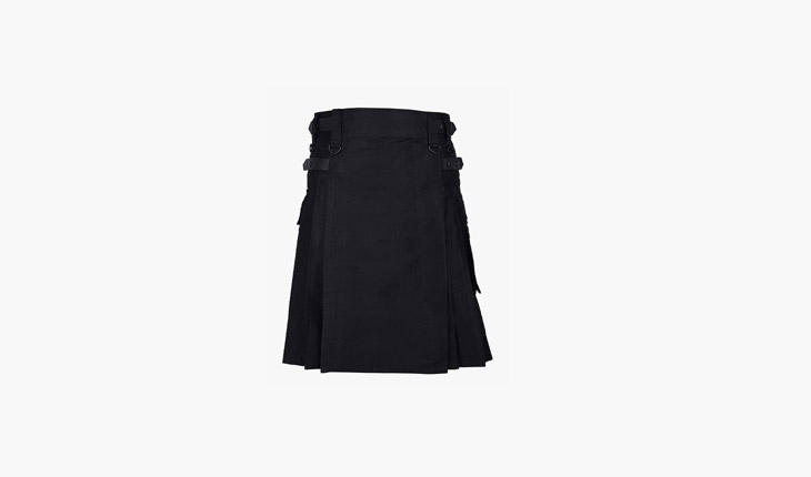 Lautreamont Gaultier Black Utility Kilt 