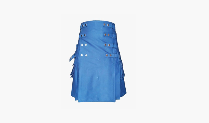 Lustrous Cotton Utility Kilt 