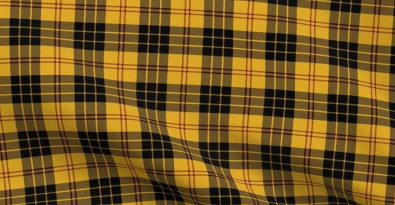 MacLeod Clan Garden Flag, Scottish Tartan MacLeod Clan Garden Flag Crest Style