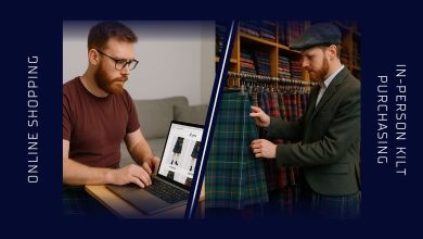 Online and In-Person Kilt Purchasing