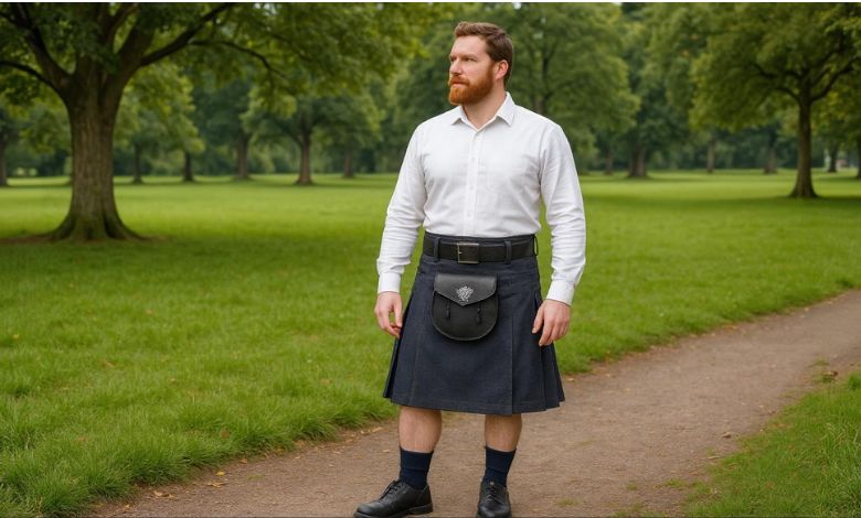 Accessorized with belt & Sporran