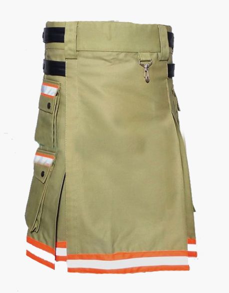 Khaki Bunker Gear Firefighter Kilt