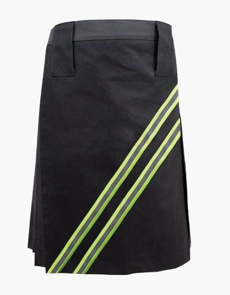 Scottish Black Firefighter Utility Kilt