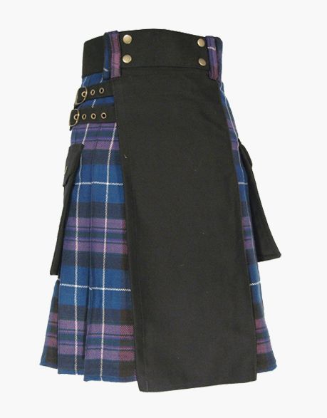 Pride of Scotland Hybrid Kilt with Black Apron