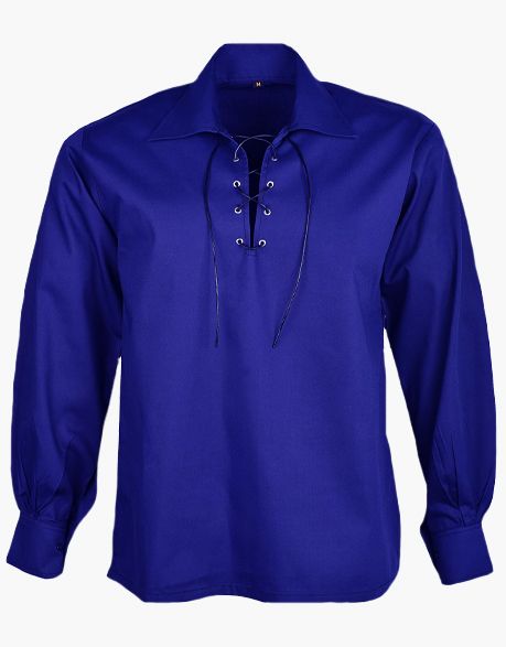 Royal Blue Jacobite Ghillie Shirt