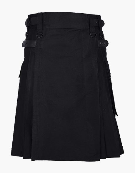 Black Utility Kilt