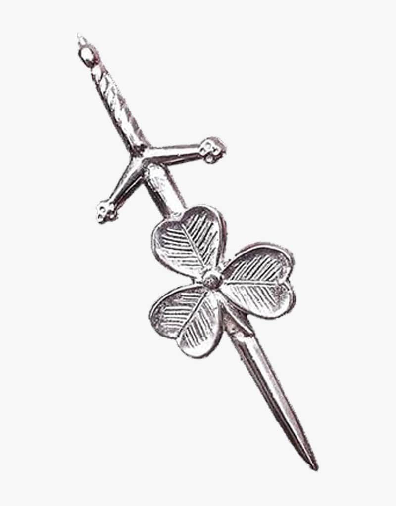 Scottish Shamrock Kilt Pin