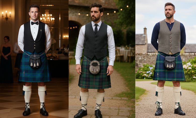 Waistcoat Options for Kilt Outfits
