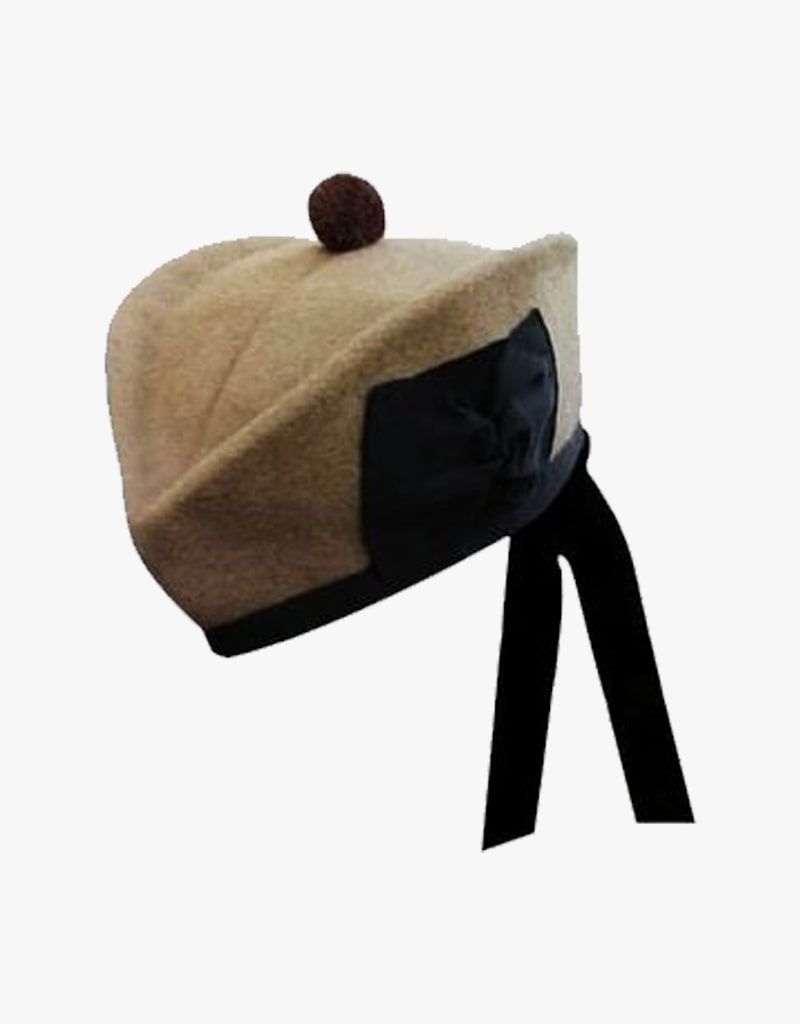 Camel Color Scottish Highland Glengarry Hat