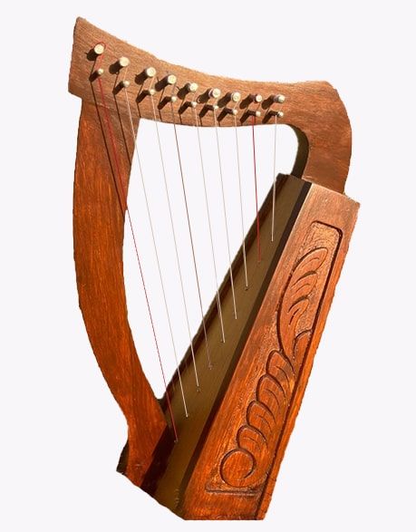 Irish Celtic Lyre Harp 9 Strings