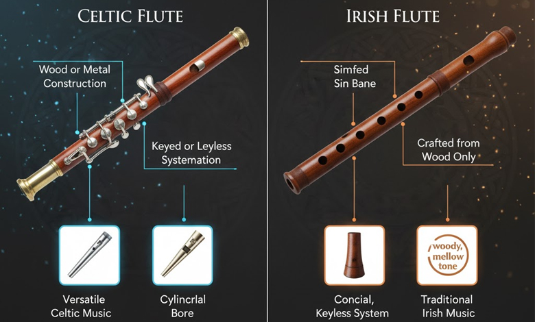 Key Differences Between Celtic and Irish Flutes
