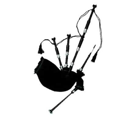 Scottish Highland Bagpipe Rosewood Black