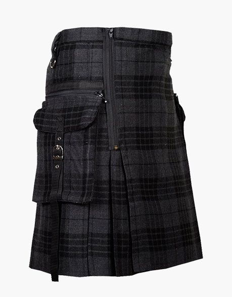 Night Watch Tartan Gothic Punk Utility Kilt