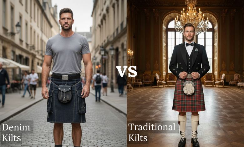 Denim Kilts vs. Traditional Kilts 