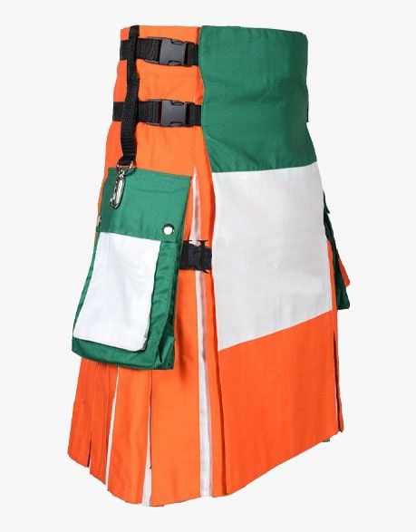 Irish Flag Cotton Hybrid Utility Kilt