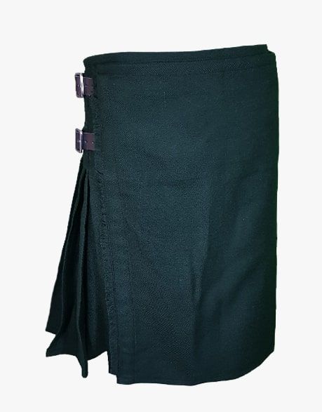 Solid Green Tartan Kilt