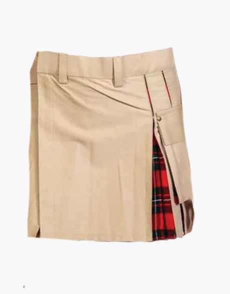 Khaki Utility Hybrid Mini Kilt
