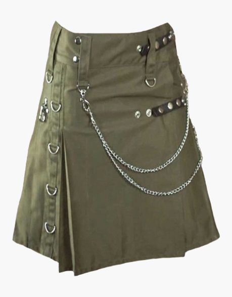 Women Utility Kilt with Leather Straps