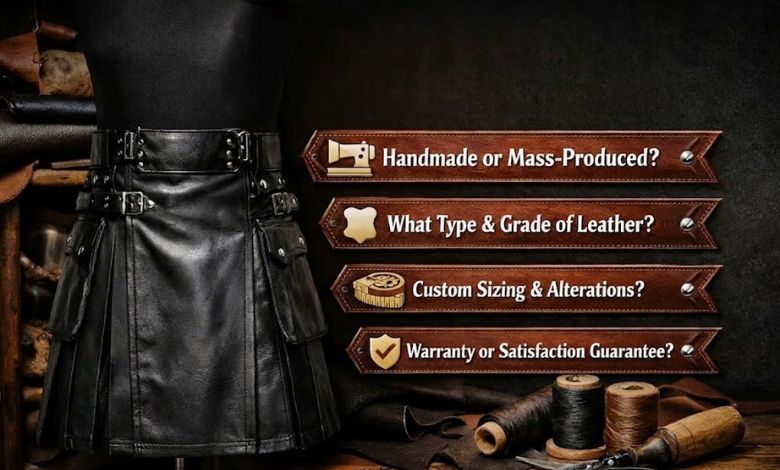 Questions to Ask Before You Buy a High-Quality Leather Kilt 