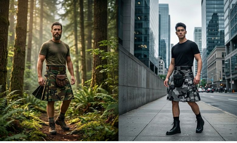 Key Differences Between Woodland and Urban Camo Kilts