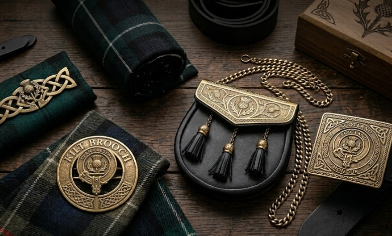 Kilt Accessories Made with Brass