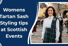 Womens tartan Sash styling tips at Scottish Events