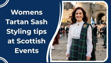 Womens tartan Sash styling tips at Scottish Events