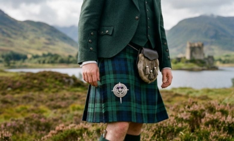 Correct Placement of a Kilt Pin