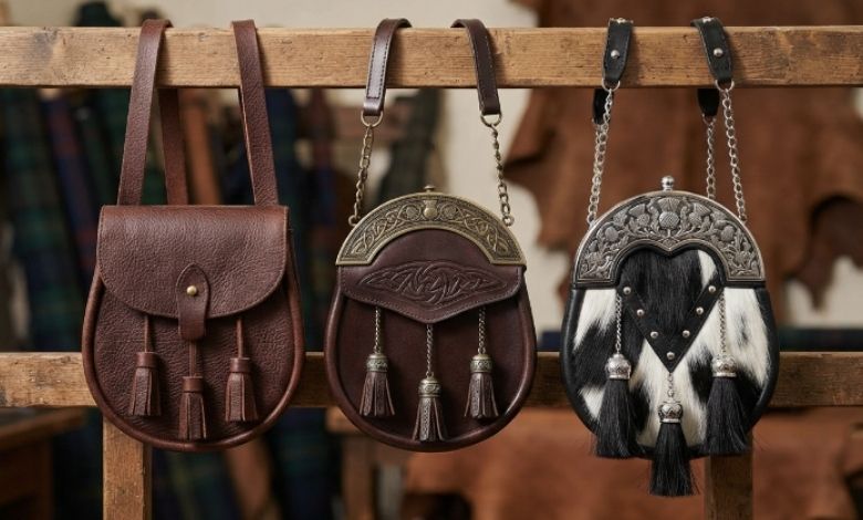 Different Styles of Leather Sporrans
