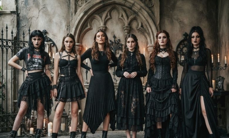 Popular Styles of Black Gothic Skirts