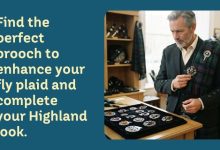 How Do I Choose a Brooch That Complements My Fly Plaid and Outfit?