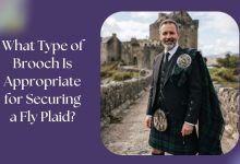 What Type of Brooch Is Appropriate for Securing a Fly Plaid