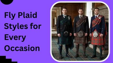 What are the different ways to style a fly plaid for formal and semi-formal events